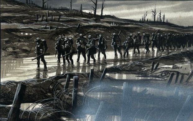 Embleton, Ron - 1 Original page - Western Front - After the Battle - 1968 | Catawiki