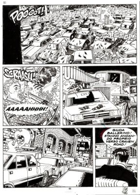 Siniscalchi, Luigi - 1 Original page - Dylan Dog #105 - "L‘orrenda invasione" - 1995