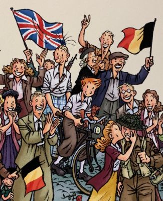 Bravo, Emile - 1 Digigraphie - Spirou et Fantasio - Liesse à Bruxelles - 2023 | Catawiki