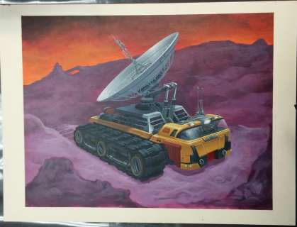 John Zeleznik Planet Shapers Comtruck Concept Painting Original Art