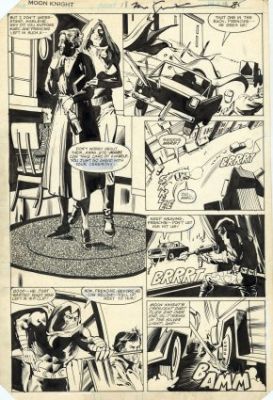 Sienkiewicz, Bill - MOON KNIGHT (1980-84) #18 Interior Page | ComicConnect (Buy It Now)