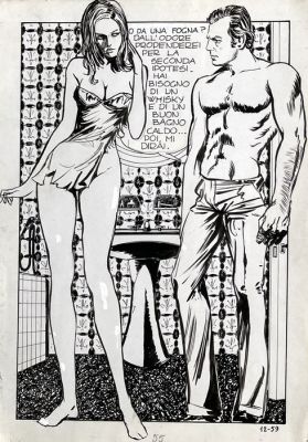 Milo Manara - 1 Original page - Genius - 1967 | Catawiki