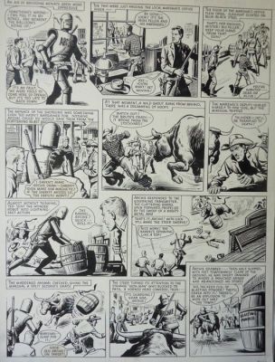 Kearon, Ted - 1 Original page - Archie de man van staal - Robot Archie ; The Wild West - 1961
