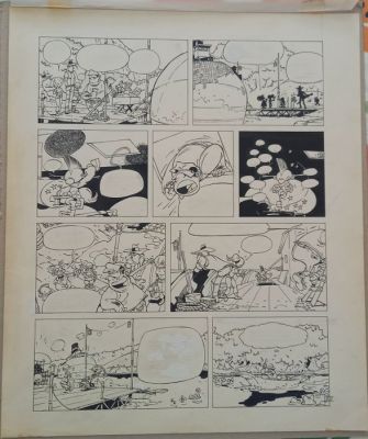 Paul glaudel - 1 Original page - Manie Swing - La colere du Bronongo - 1990
