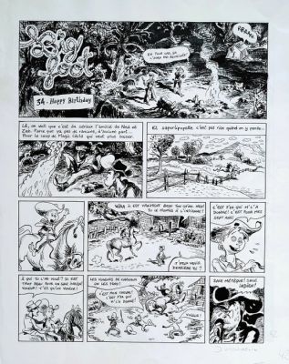 Dumontheuil, Nicolas - 1 Original page - Big Foot - Happy Birthday - 2007 | Catawiki