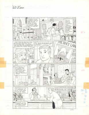 Philippe Wurm | Planche originale n°61 - Le Lion ailé | Daniel Maghen