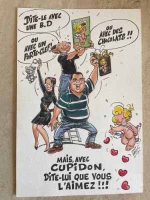 Malik / Cauvin - 1 Original colour drawing - Cupidon | Catawiki