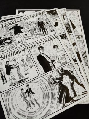 Montanari, Giuseppe - 4 Original page - Dylan Dog - Il Binario Morto | Catawiki