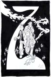 Le Gall | Spirou, illustration Ã  l’encre de Chine pour la c… | Banque Dessinée