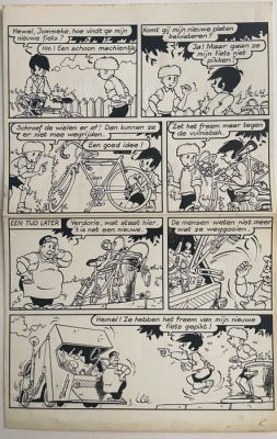 Nys, Jef - 1 Original page - Jommeke - Jommekesklub freem gepikt | Catawiki