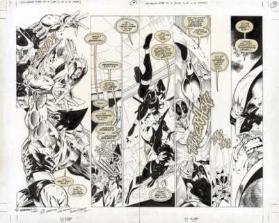 Kubert, Adam - WOLVERINE (1988-2003) #88 Double Page Spread | ComicConnect