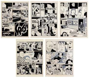 Montellier (Chantal) | Blues, ensemble de 5 planches à l’encre de Chine… | Millon