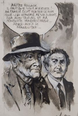 Follet, René - 1 Original drawing - L’affaire Dominici - 2010 | Catawiki