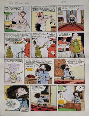 Dimitri (Mouminoux, Guy) - 1 Original colour page - The furious Caleçon