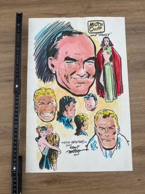 Fran Matera - 1 Original drawing - Milton Caniff - Milton Caniff and ’Family’ - 2006 | Catawiki