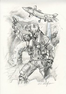 Formosa, Gil - 1 Original preliminary drawing - Buck Danny - Rescue ! | Catawiki