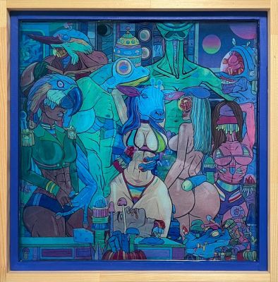 Frank Arias (1994) - La muerte del buen hombre-sinopsis cuántica espacial / Erotic Art | Catawiki