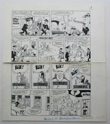 Attanasio, Dino / Martin Lodewijk - 1 Original page - Johnny Goodbye - De terugkeer van Al Capone p. 8 - 1977