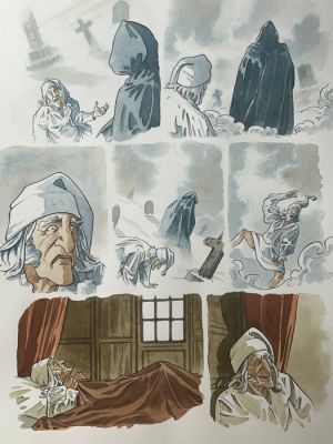 Giacomo Rosati - 1 Watercolour - Le Miracle de Noel - 2024 | Catawiki