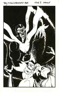 Brian Haberlin - Teen Titans: Blackest Night Issue 2 Page Cover