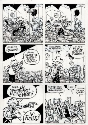 Fabrice Erre | Planche originale "Réseau-boulot-dodo" (Fluide gl... | Les dessinateurs
