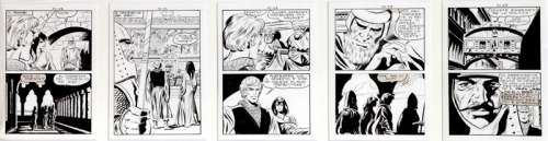 Frollo | Lucifera, ensemble de 5 planches Ã  l’encre de Chi… | Banque Dessinée