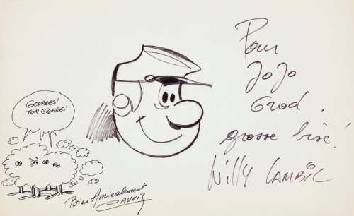 Lambil | Les Tuniques bleues, ensemble de 2 dessins et de… | Millon