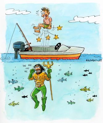 Joan C. Marco | Original drawing – Aquaman – Marco | Origin Of Comics