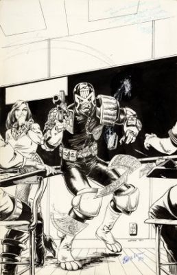Sears, Bart - JUDGE DREDD (1986) #16 Cover | ComicConnect
