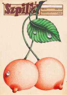 Edward Lutczyn (1947) | Edward Lutczyn | Wisienki, projekt okładki do czasopisma "Szpilki" | Desa Unicum