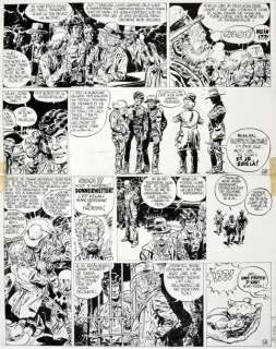 Giraud, Jean (1938-2012) - Blueberry. Tome 11. La Mine de l‘Allemand perdu. Encre de Chine pour la planche 4...