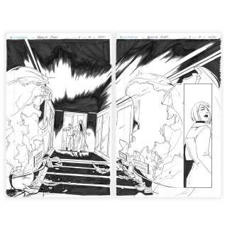 A.L. Kaplan | Absolute Flash #4 Page 18-19 (DC Comics) Interior Art DPS | A.L. Kaplan