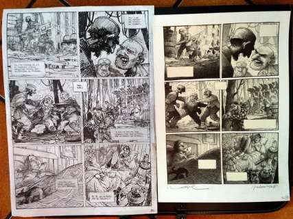 Loisel, Régis / Tripp, Jean-Louis | 2 original plates (p.33)  - â€œMagasin généralâ€ vol. 3 | Catawiki