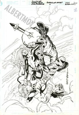 Brian Stelfreeze, Greg Land | Birds of Prey Issue 11 Page Cover | Albert Moy