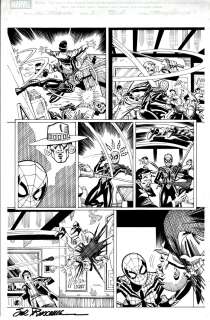 Ron Frenz, Sal Buscema | Spectacular Spider-Girl #2 P 2 (Spider-Girl Battles Throughout Entire Page!) 2010 | Romitaman