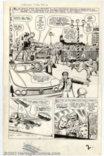 Jack Kirby and Dick Ayers - Original Art for The Fantastic Four #14, page 2 (Marvel, 1963). A nice half-splash - | Heritage