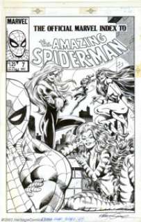 Kerry Gammill - Original Cover Art to The Official Index to The Amazing Spider-Man #7 (Marvel, 1985). Two truly - | Heritage