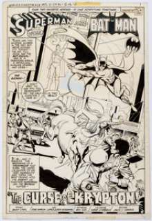 Jose Luis Garcia-Lopez and Dick Giordano World’s Finest Comics #258 Splash Page 1 Original Art (DC, 1979). A - | Heritage