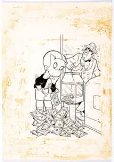 Warren Kremer Richie Rich Dollars & Cents #37 Cover Original Art (Harvey, 1970). Richie Rich has everything - | Heritage