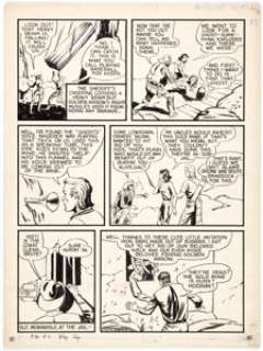 Pete Costanza Whiz Comics #7 Story Page 4 Golden Arrow Original Art (Fawcett, 1940). Golden Arrow stars in a - | Heritage