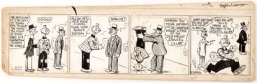 Frederick Burr Opper Happy Hooligan Daily Comic Strip Original Art (Star Co., 1924). Opper’s trailblazing comic - | Heritage