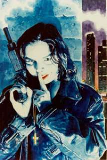 Ken Meyer, Jr. Negative Burn #9 Cover Original Art (Caliber Press, 1994). The cover features the character -