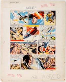 Bruce Cornwell Eagle Magazine V11#6 Story Page 2 Dan Dare Original Art (Longacre, 1960). Bruce Cornwell turns - | Heritage