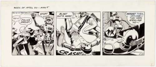 Russ Manning Star Wars Daily Comic Strip Original Art dated 4-30-79 (L.A. Times Syndicate, 1... | Heritage