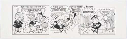 Al Kilgore Bullwinkle Daily Comic Strip Original Art dated 10-25-62  (Bell-McClure Syndicate, 1962) Boris and - | Heritage