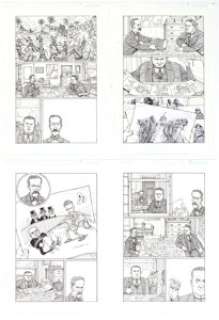 Rick Geary The Unwritten #31.5 Original Art Complete Story Group of 7 (DC, 2009). This is actually all seven -