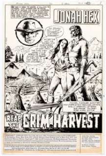 Dick Ayers and Tony DeZuniga Jonah Hex #49 Complete 17-Page Story Original Art (DC, 1981).... (Total: 17 Original Art)