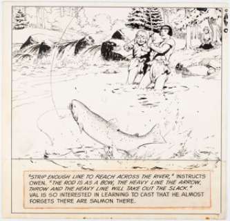 Hal Foster Prince Valiant #1558 Sunday Comic Strip Panel Original Art dated 12-18-66 (King Features Syndicate, 196... | Heritage