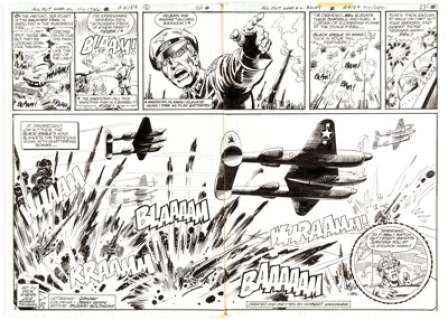Dick Ayers and Romeo Tanghal All-Out War #2 Near-Complete Story Original Art Group of 9 (DC, 1979). The Haunted - | Heritage