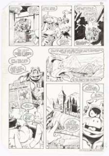 Rick Hoberg and Carol Lay Captain Carrot and His Amazing Zoo Crew! #17 Partial Story Original Art Group of 3 (DC, ... (Total: 3 Original Art) | Heritage